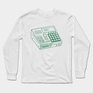 Beat Maker (Cadmium Green Lines) Analog / Music Long Sleeve T-Shirt